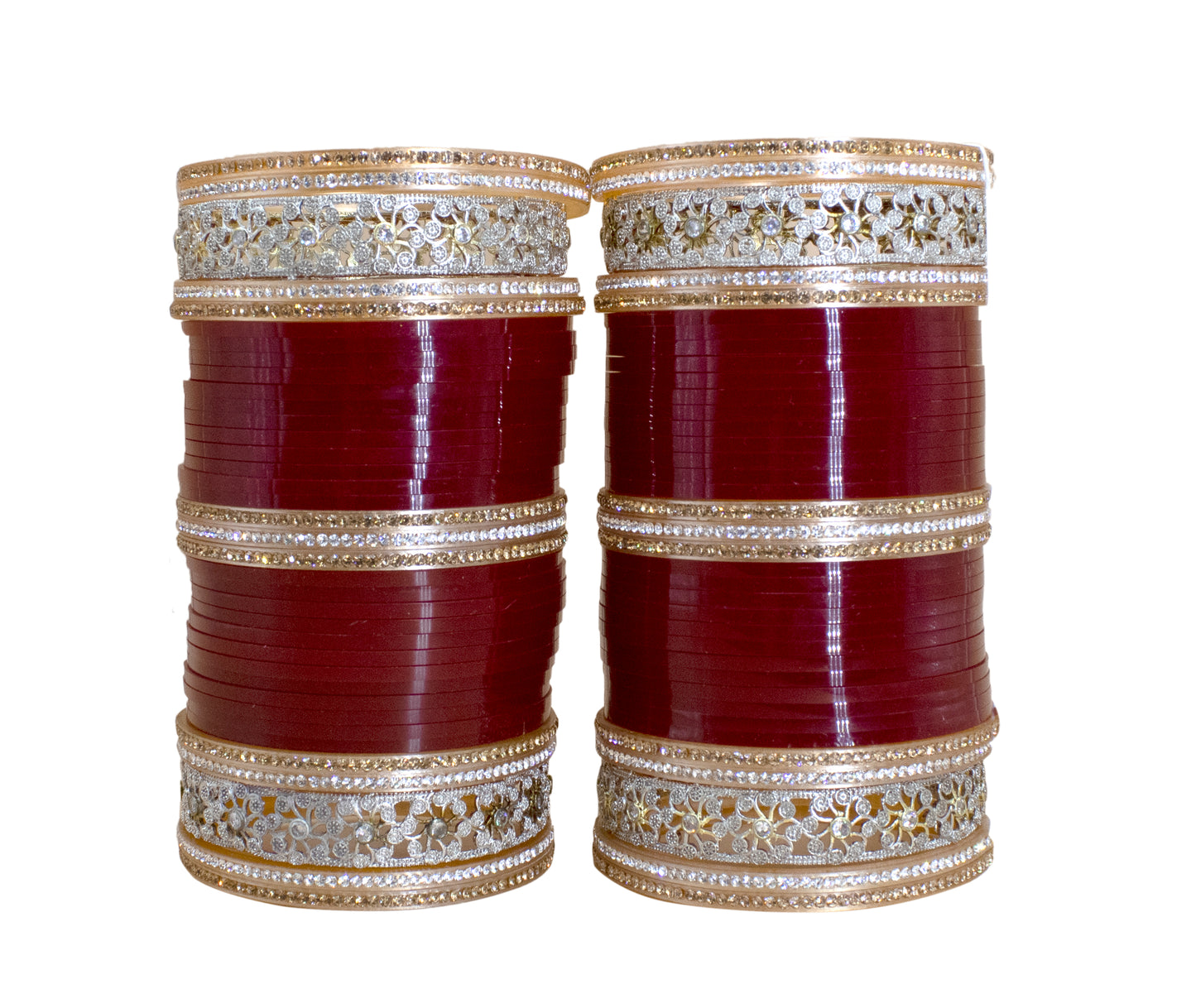 Bridal Chuda Set for Women Traditional Seep Bangles with AD Kada for Weddings & Occasion