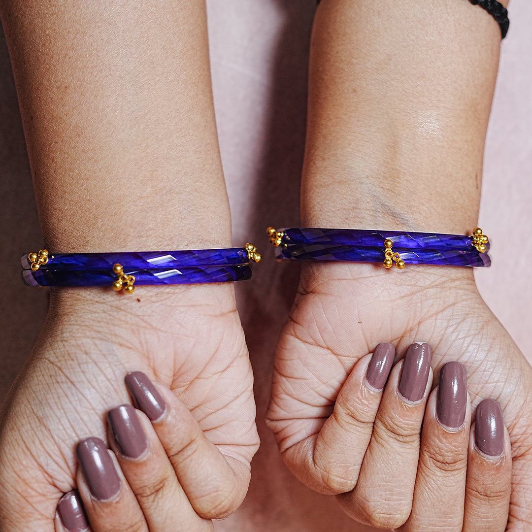 Acrylic kada Bangle for Women & Girls (pack of 4)