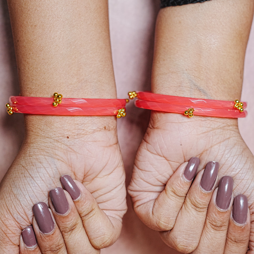 Acrylic kada Bangle for Women & Girls (pack of 4)