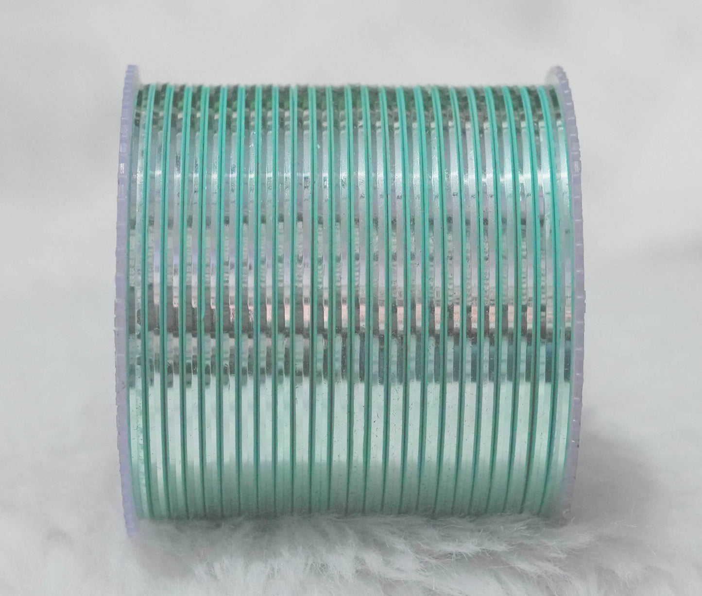 Surf Maroon Color Glossy Metal Bangle for Women & Girls (Pack of 24)