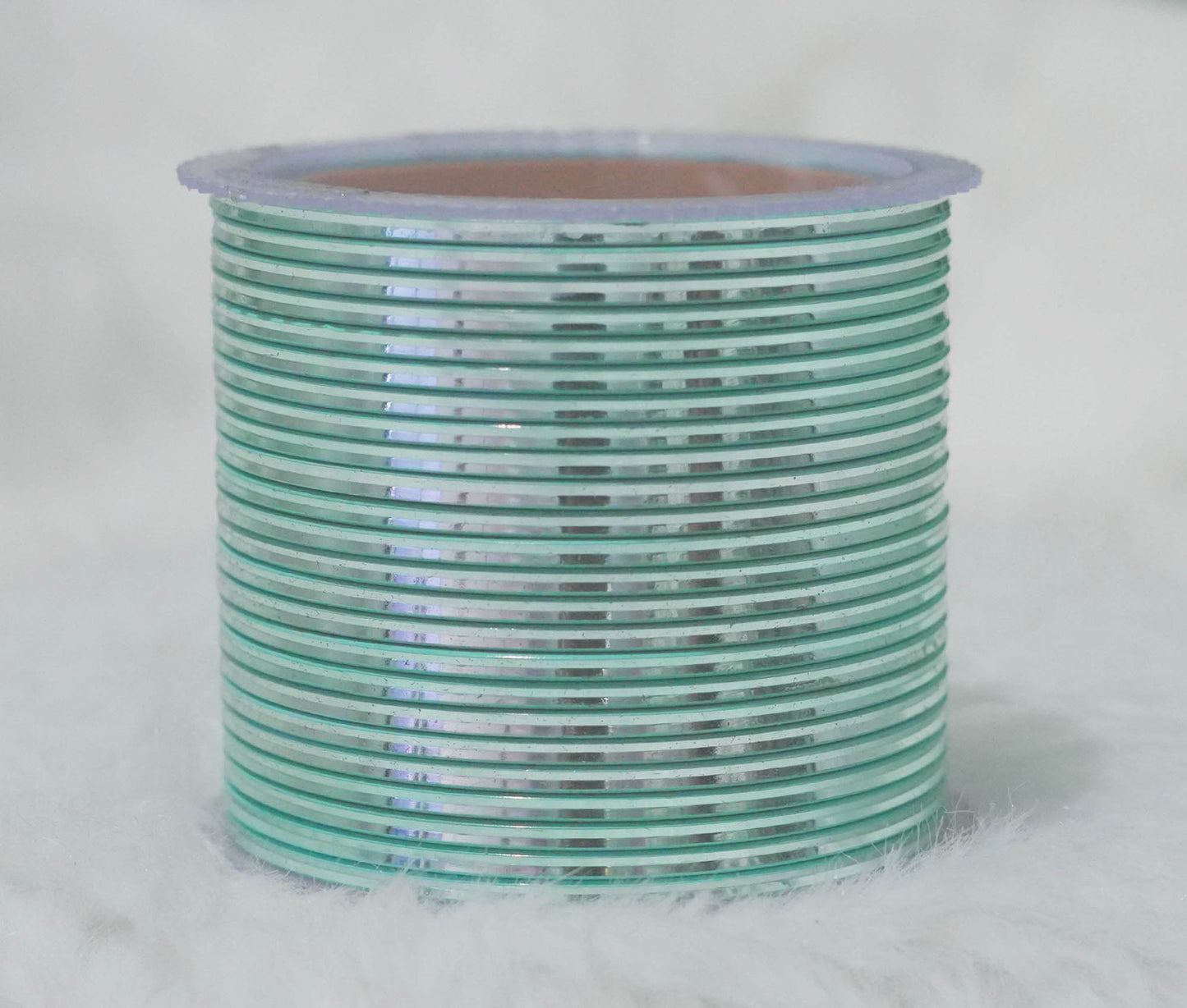 Surf Maroon Color Glossy Metal Bangle for Women & Girls (Pack of 24)