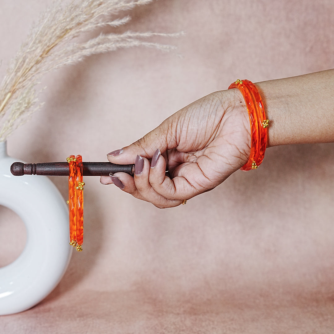 Acrylic kada Bangle for Women & Girls (pack of 4)