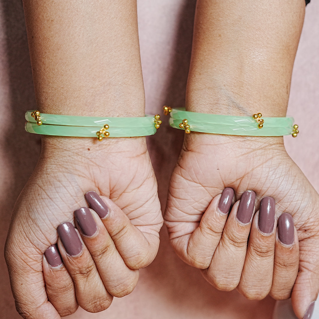Acrylic kada Bangle for Women & Girls (pack of 4)