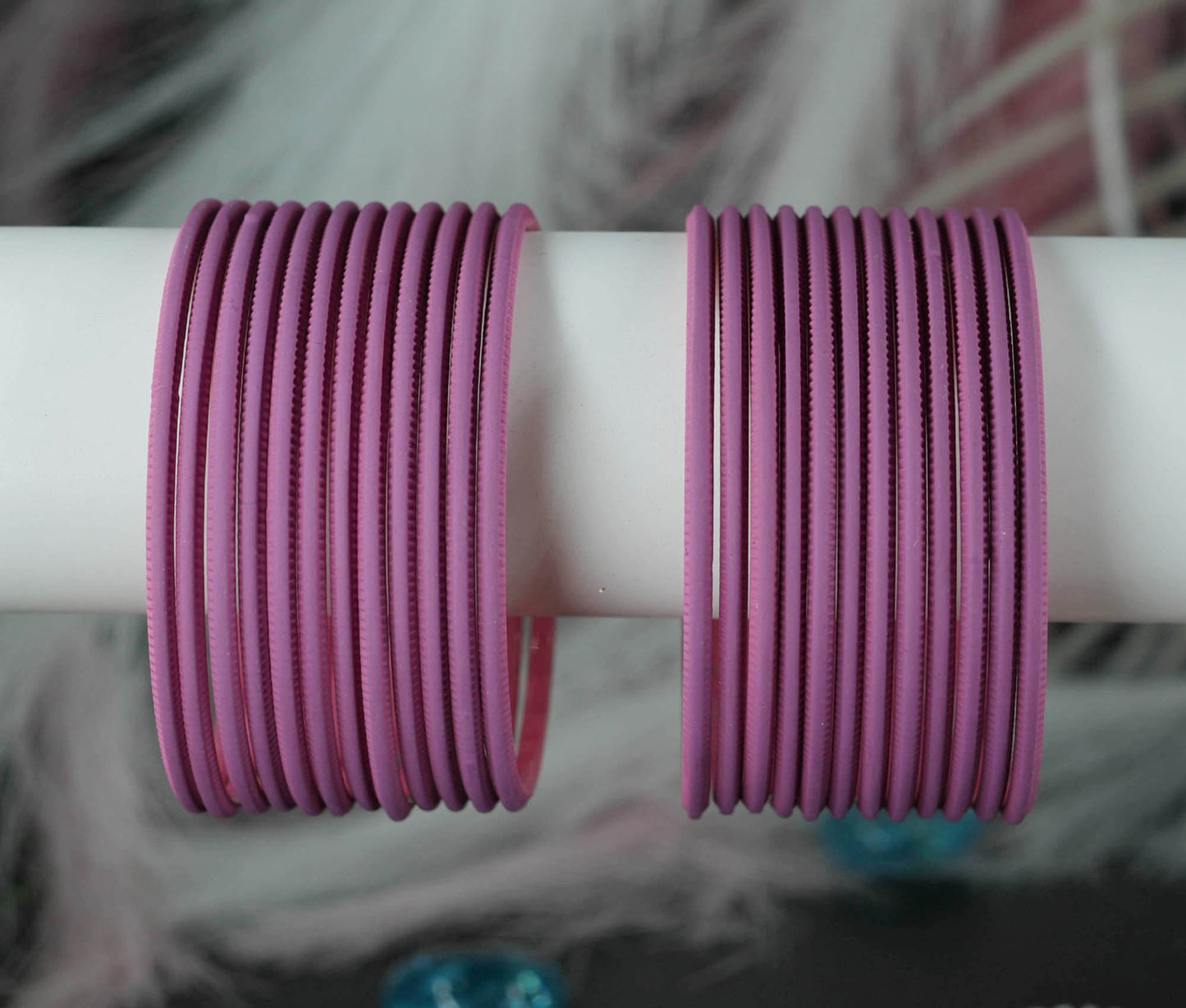 Pyazi Color Plain Matte Metal Bangles for Women & Girls (Pack of 24)