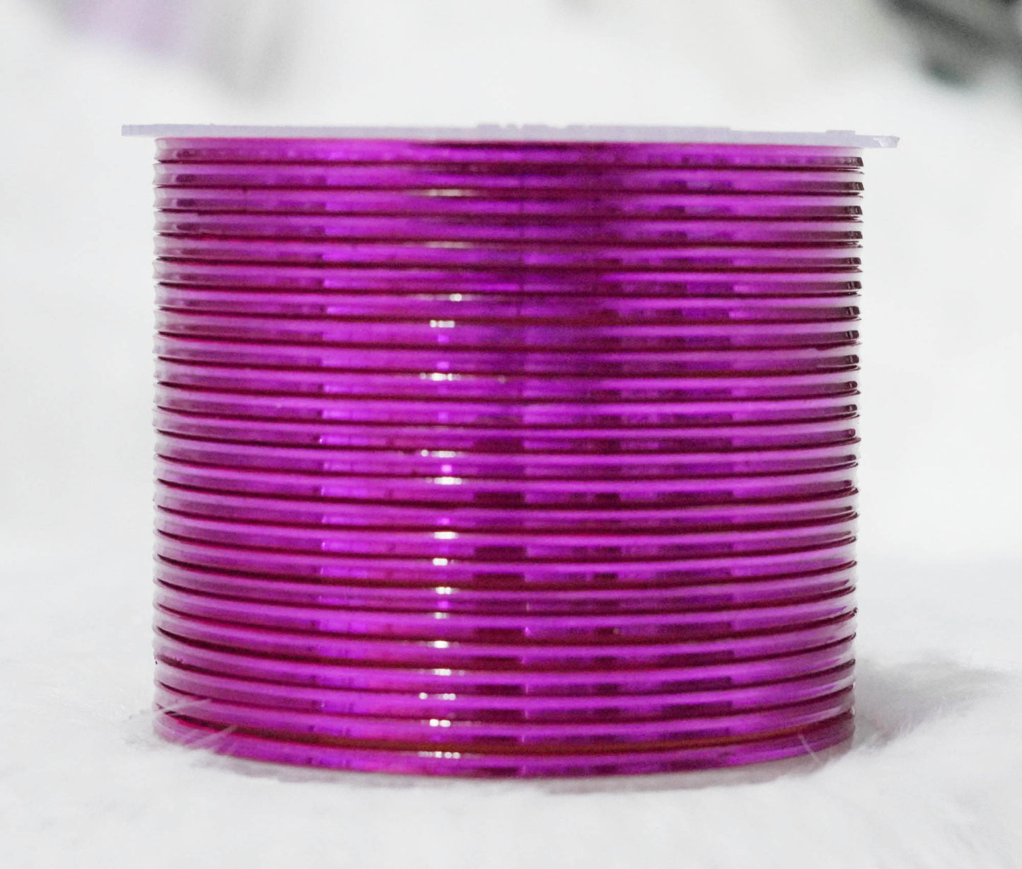 Rani Color Glossy Metal Bangle for Women & Girls (Pack of 24)