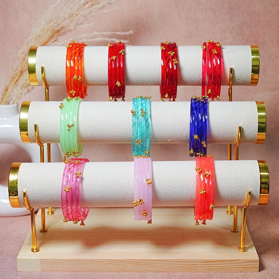 Acrylic kada Bangle for Women & Girls (Pack of 4)