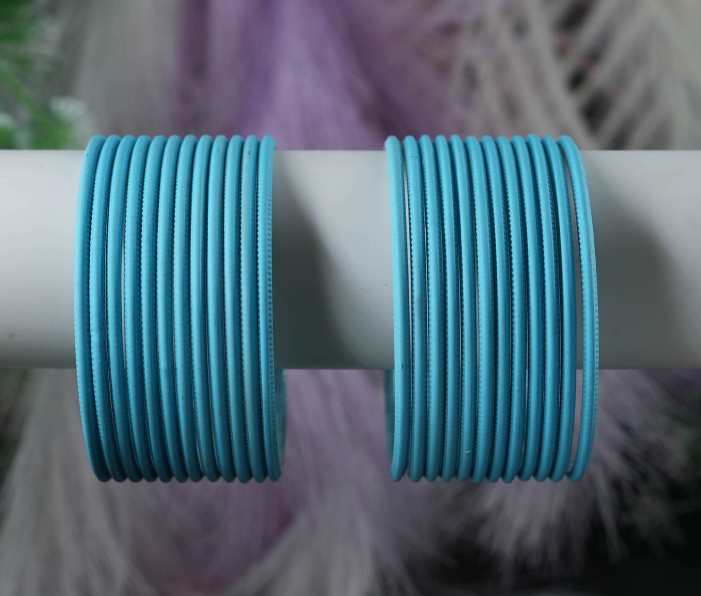 Surf Color Plain Matte Metal Bangles for Women & Girls (Pack of 24)