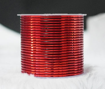 Tamatri Color Glossy Metal Bangle for Women & Girls (Pack of 24)