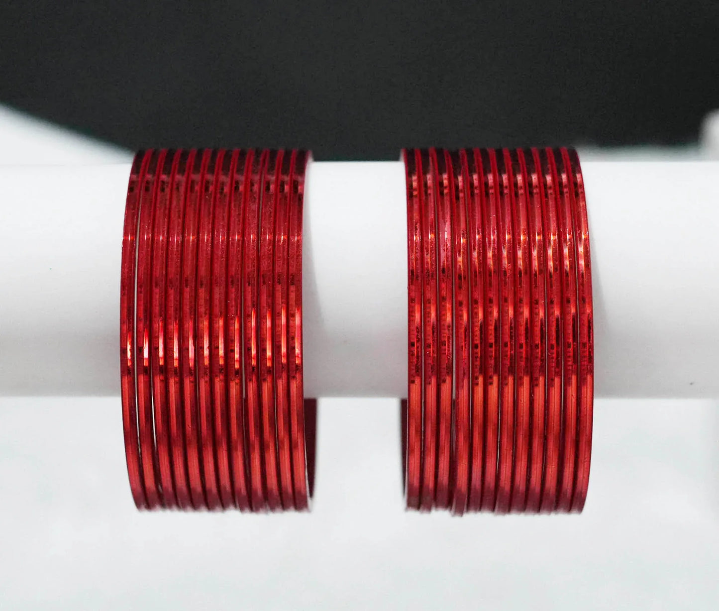 Tamatri Color Glossy Metal Bangle for Women & Girls (Pack of 24) - The Golden Cascade