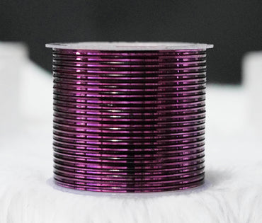 Wine Color Glossy Metal Bangle for Women & Girls (Pack of 24)