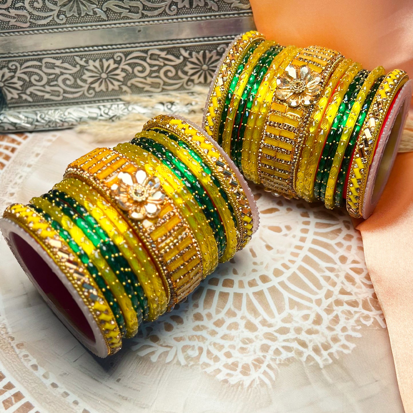 Traditional Multicolor Glass Bangle Set for Women & Girls