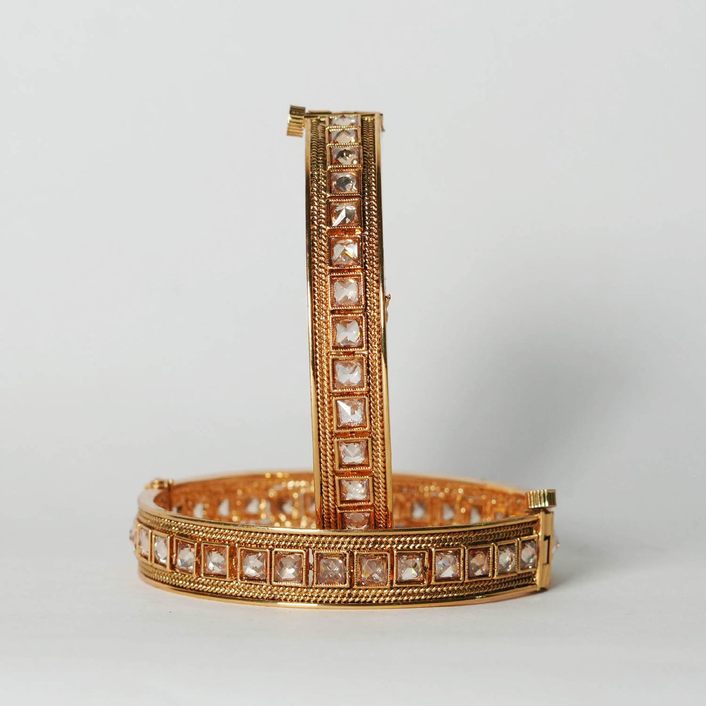 Antique Handcrafted Brass Kada Bracelet for Women & Girls