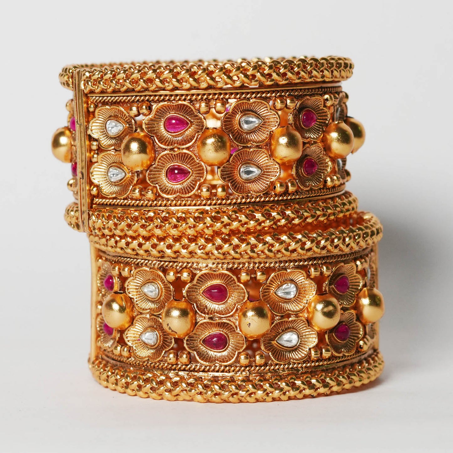 Antique Design Bridal Look Brass Kada for Women & Girl | Handcraft Bracelet Perfect for Party & Daily wear