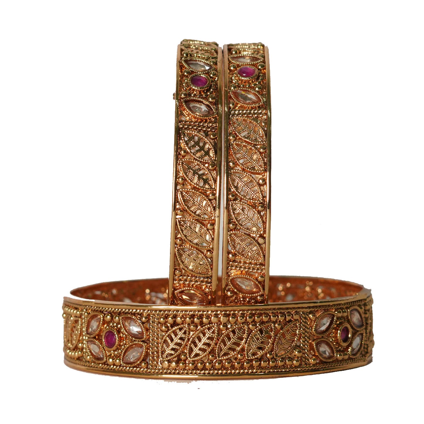 Antique Collection Jewelry for Women & Girl, Traditional Look Brass Kada Set for Ladies