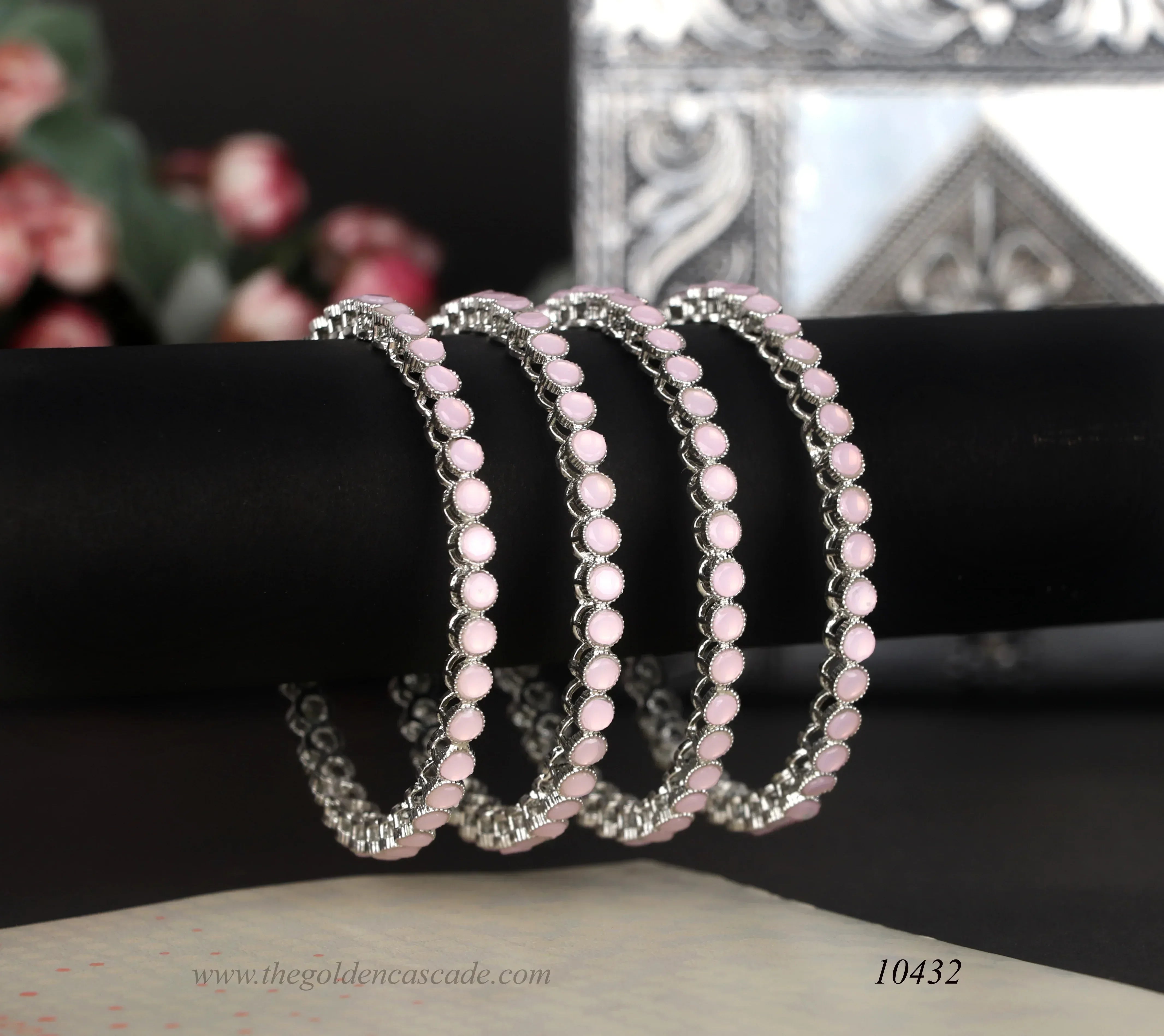 Antique Design Multiple Color Metal Kada with Kundan Studded - Traditional Indian Jewelry for Women - The Golden Cascade