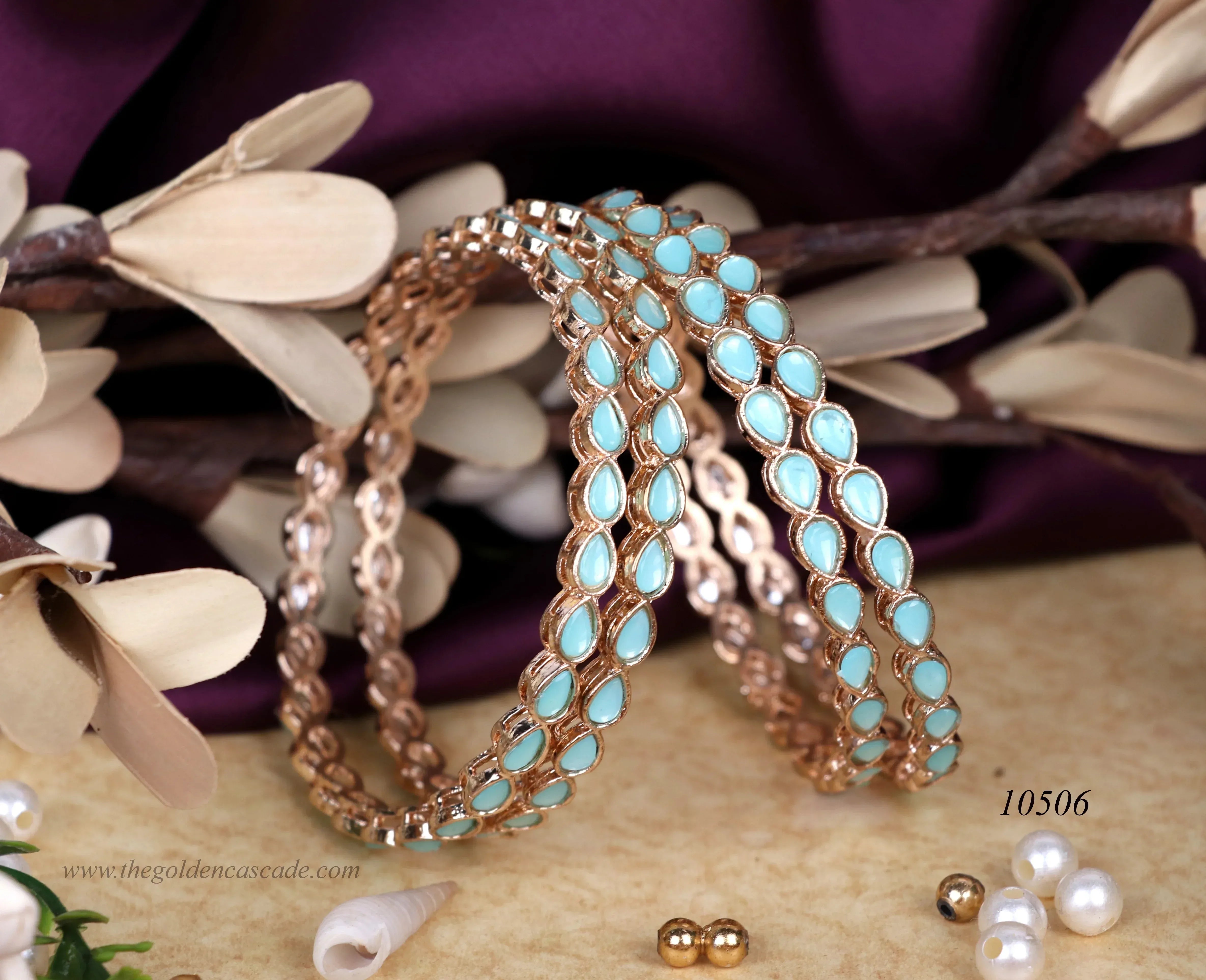 Multiple Color Antique Design Metal Kada with Tilak Shape Kundan Studded - Traditional Indian Jewelry for Women - The Golden Cascade