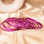 Stylish Traditional Glass Bangle with Beads Studded for Women & Girls (Pack of 12 Bangles)