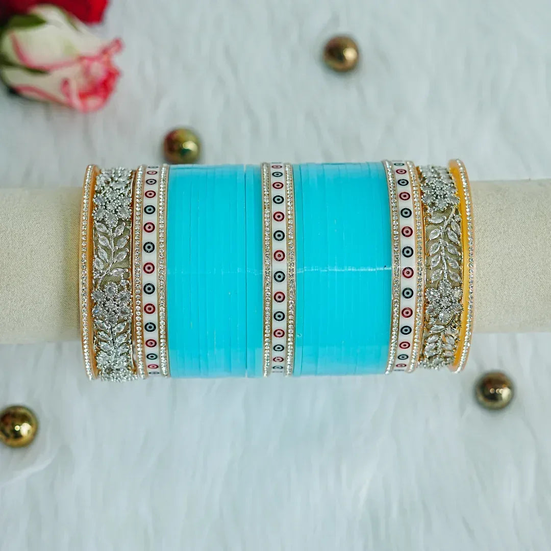 Traditional Wedding Surf Bridal Chura Set for Women (Both Hands