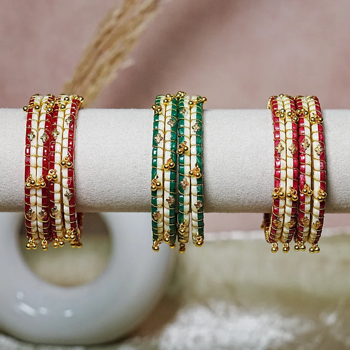 Latest Glass Bangles with Ghungroo Designs for Women in 2026 - The Golden Cascade