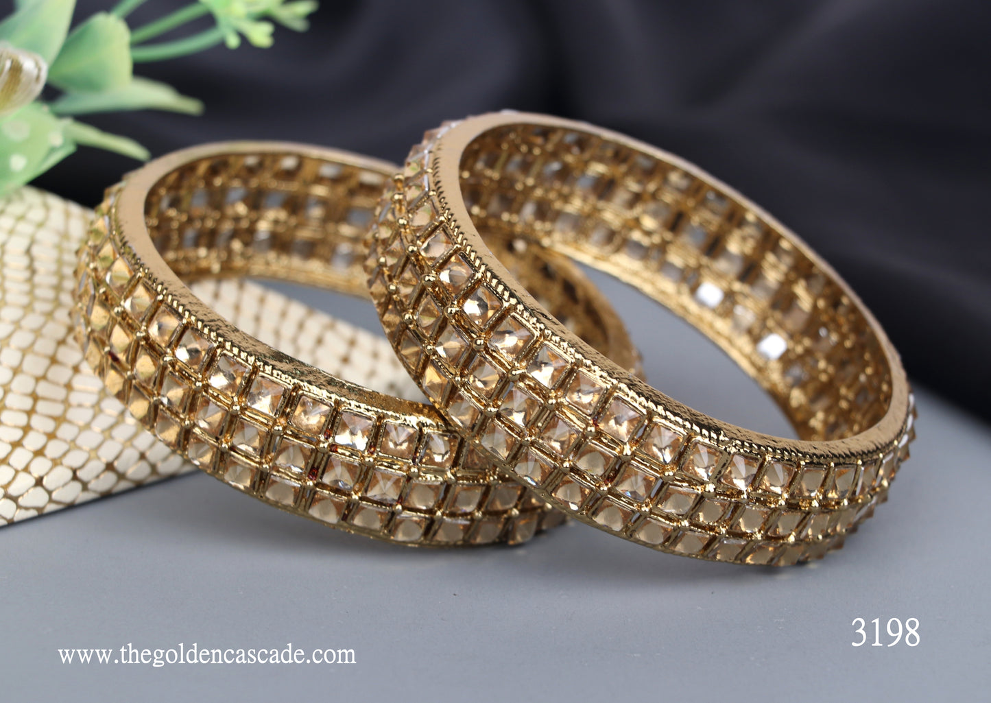 Premium Gold Plated Metal Kada for Women