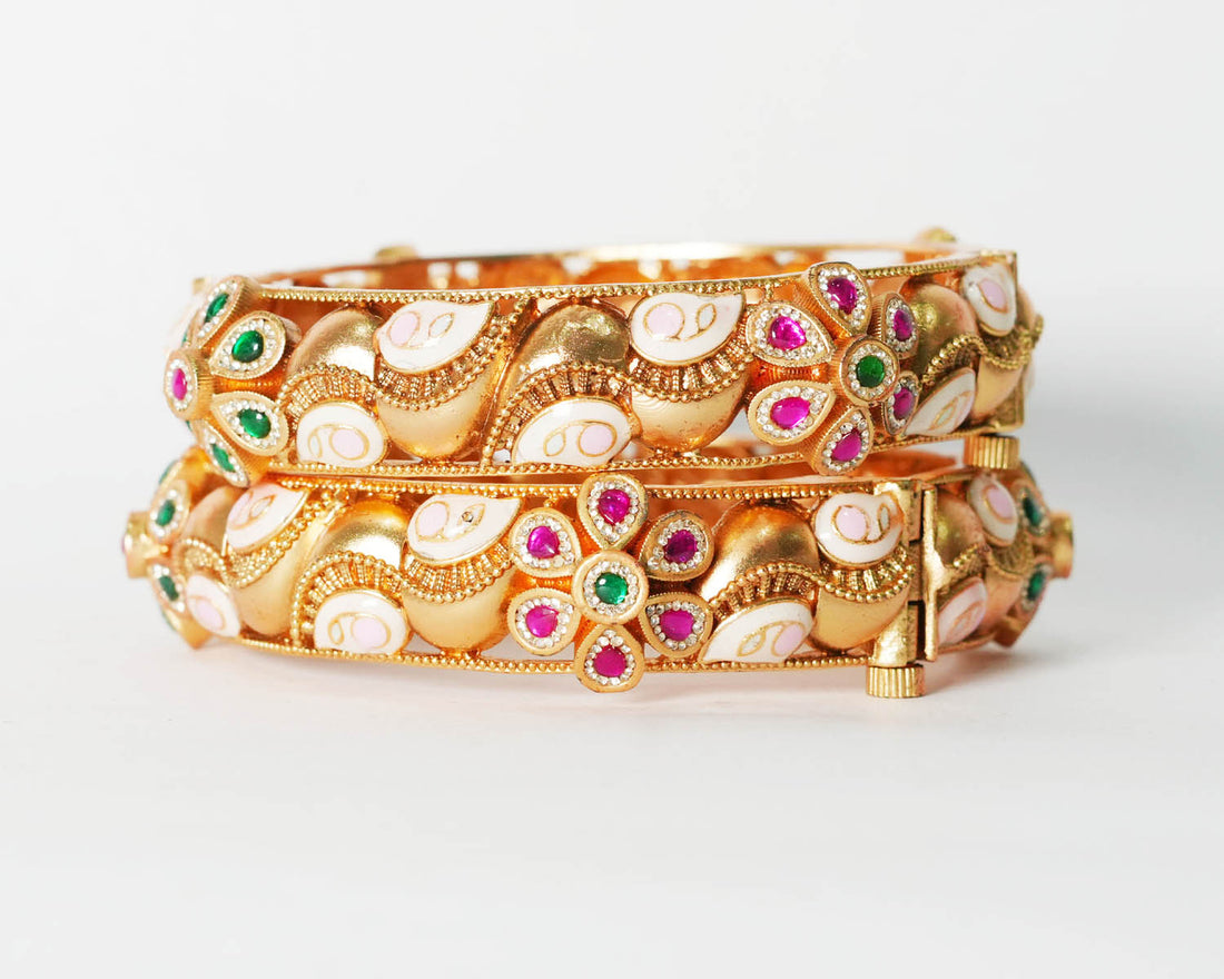 Antique Design Copper Bracelet for Women & Girls, Traditional Indian Jewelry