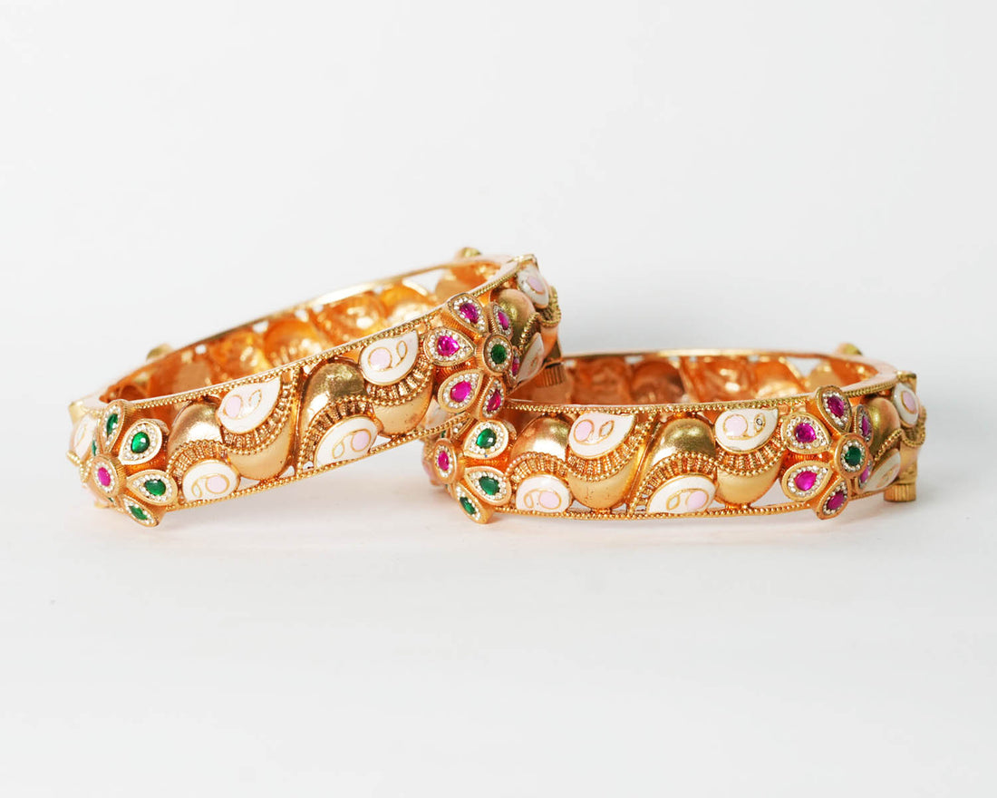 Antique Design Copper Bracelet for Women & Girls, Traditional Indian Jewelry