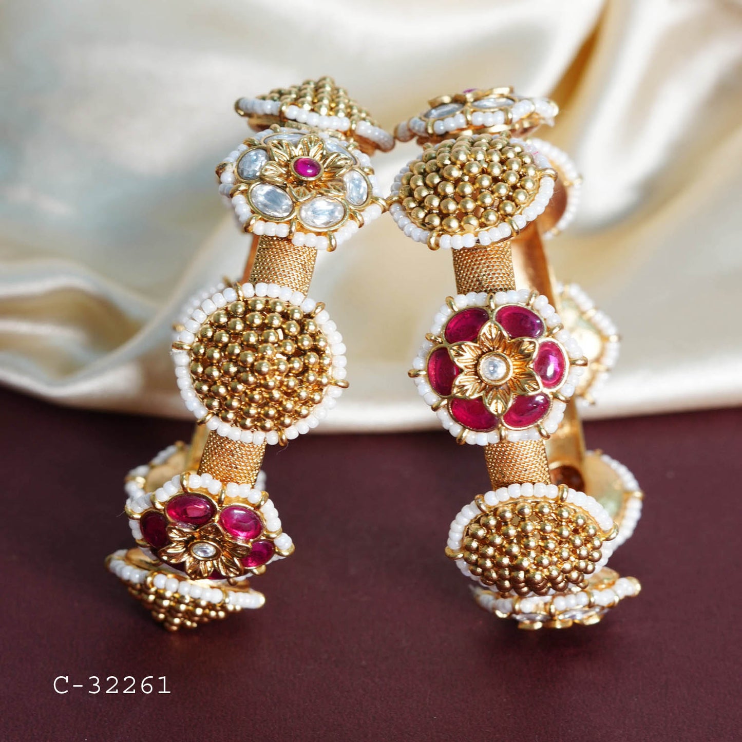 Indian Jewelry Brass Kada for Women & Girls