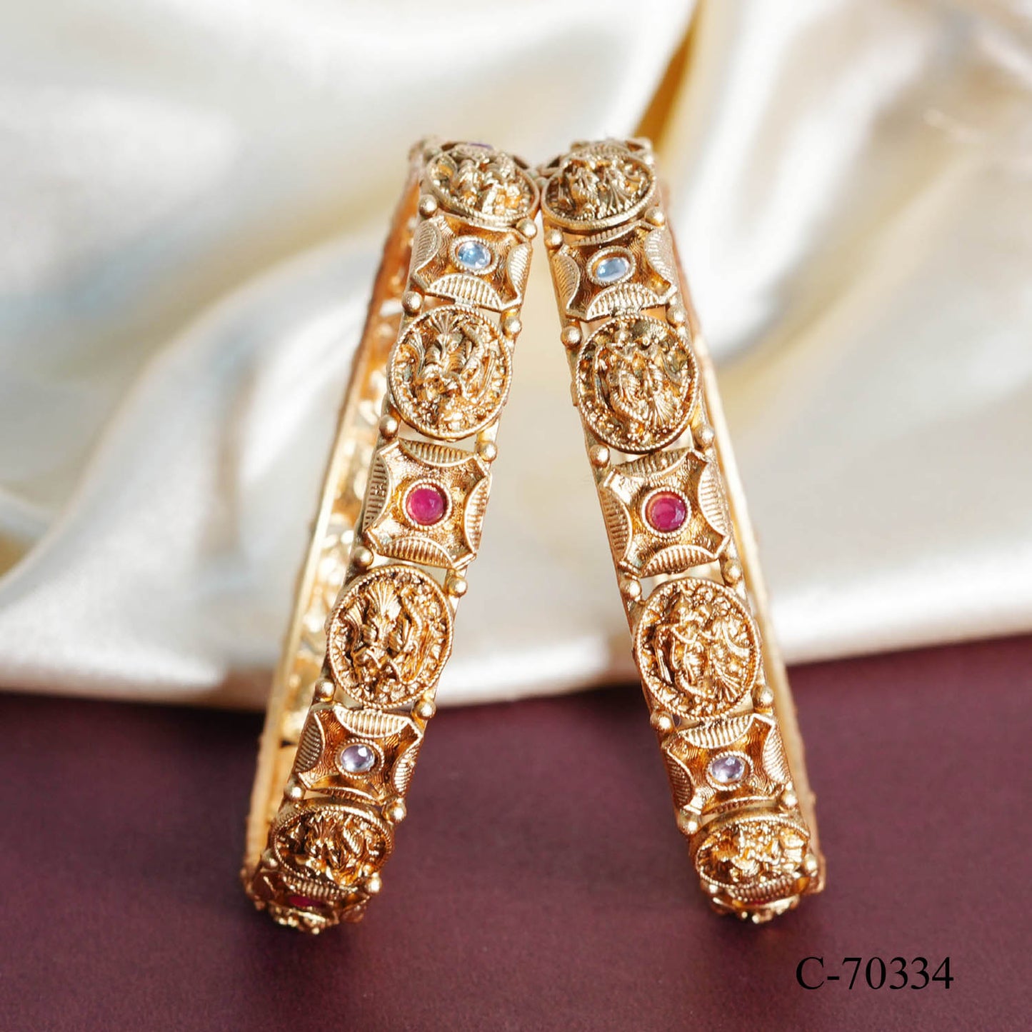 Antique Brass Kada Bracelet | Handcrafted Traditional Jewelry
