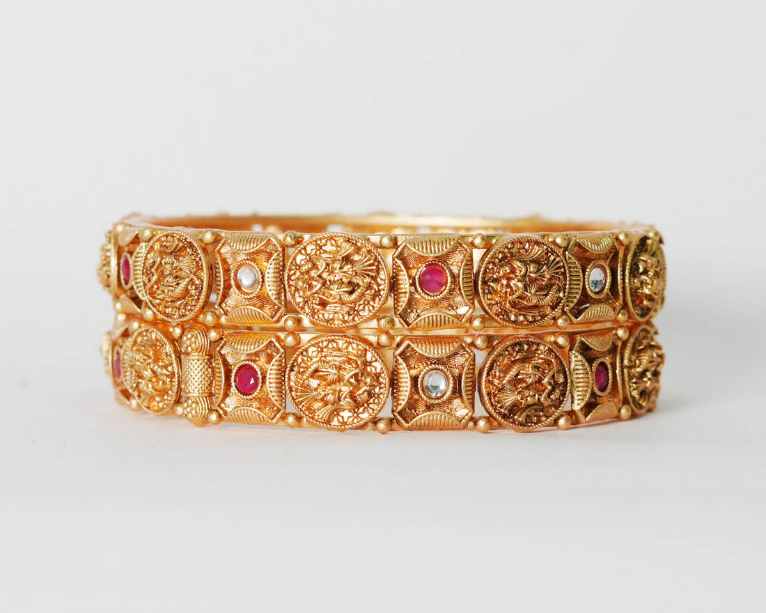 Antique Traditional Bracelet for Women Copper Kada Handcrafted Indian Jewelry