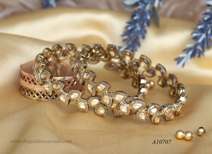 Premium Unique Metal Kada For Women (Pack of 2)