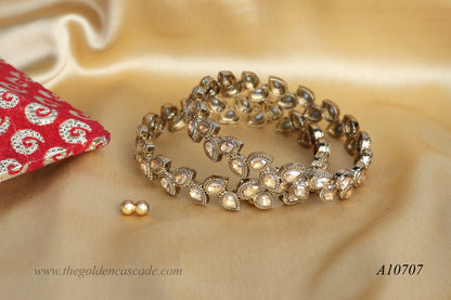 Premium Unique Metal Kada For Women (Pack of 2)