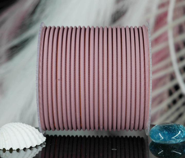 Biscuit Color Plain Matte Metal Bangles for Women & Girls (Pack of 24)
