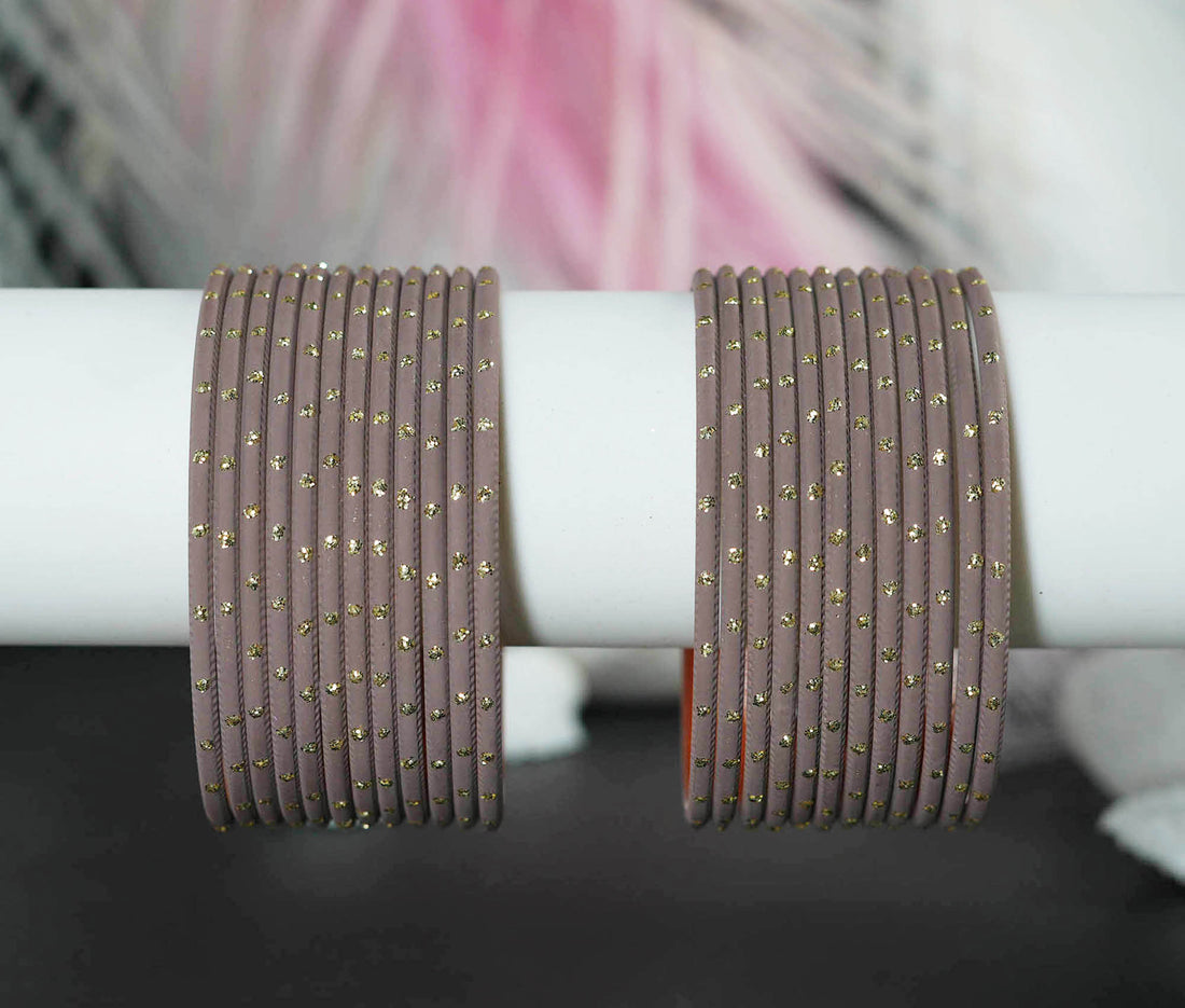 Metal Bangles for Women & Ladies – Multiple Color Traditional Dot Design Chudiyan