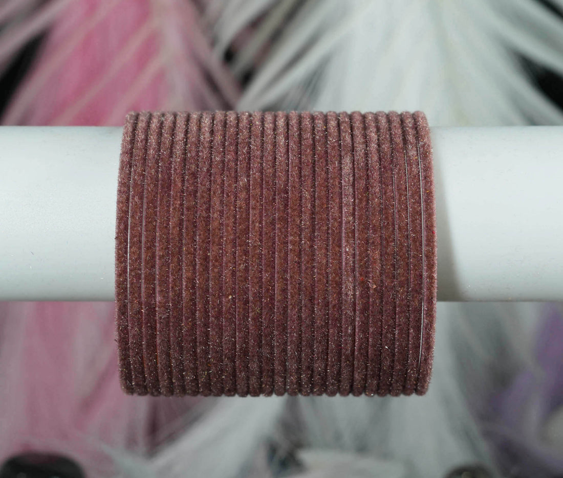 Stylish Traditional Velvet Metal Bangles for Women & Ladies