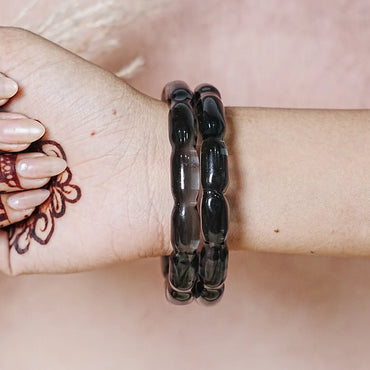 Glossy Finish 'Glosbe Glass Kada' Bangle for Women & Girls (Pack of 2)