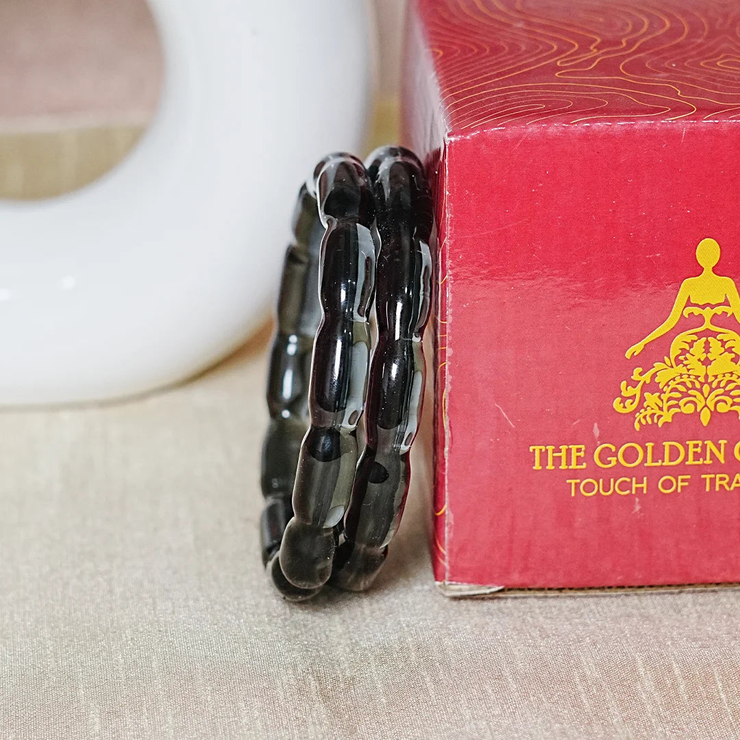 Glossy Finish 'Glosbe Glass Kada' Bangle for Women & Girls (Pack of 2)