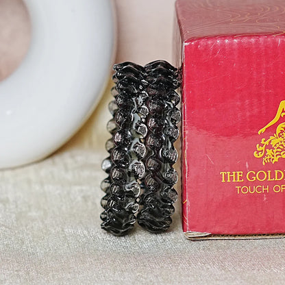 Unique Design "Sitara Glass Kada" Bangles with Glossy Finish for Women & Girls (Pack of 2)