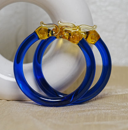 Multiple Color Elephant Design Glass Kada for Women & Girls (Pack of 2 Kada)