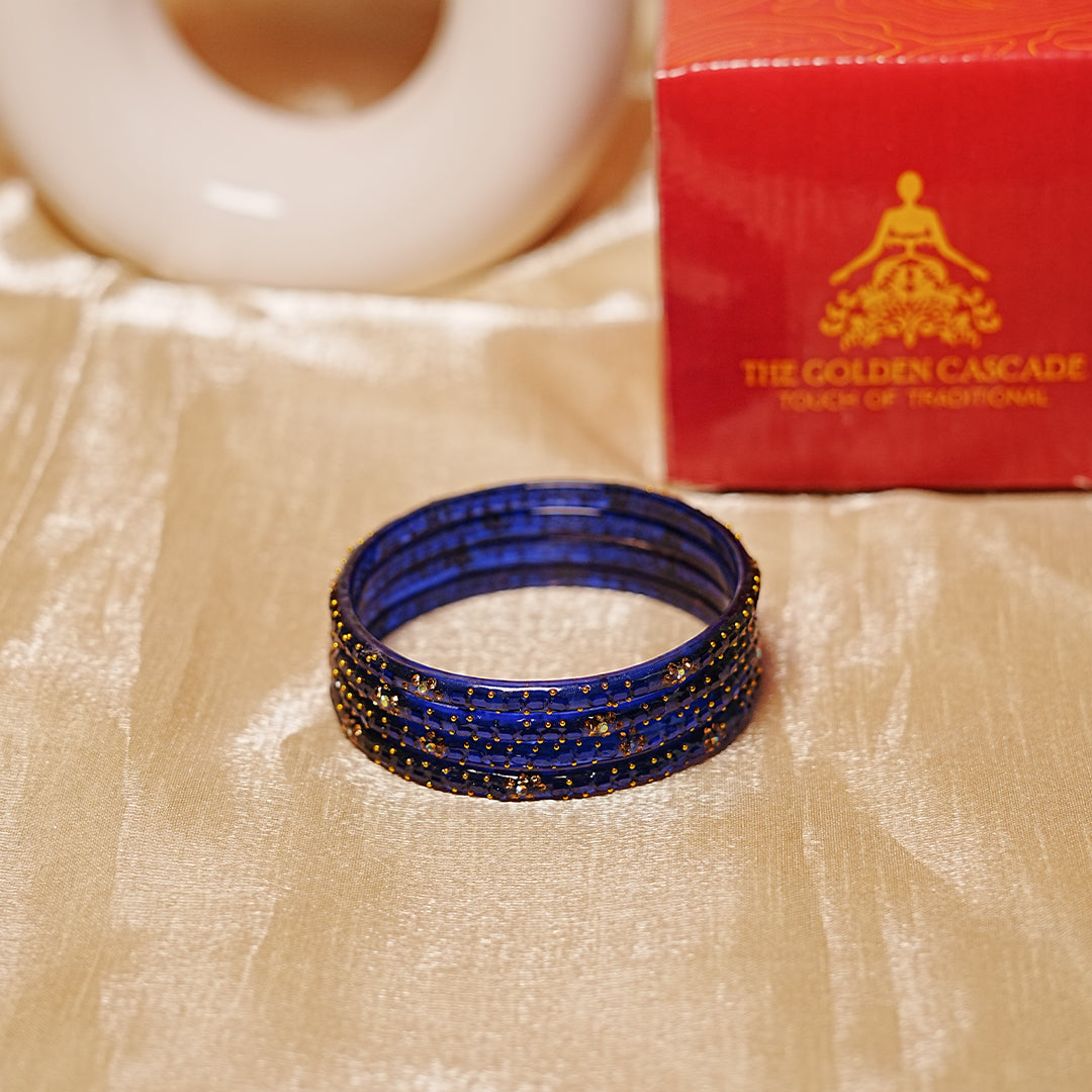 Stylish Glass Kada for Women & Girls (Pack of 4 Kada)