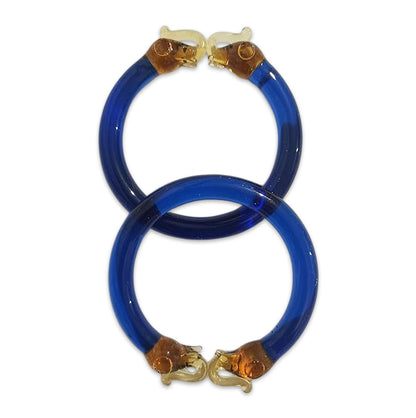 Multiple Color Elephant Design Glass Kada for Women & Girls (Pack of 2 Kada)