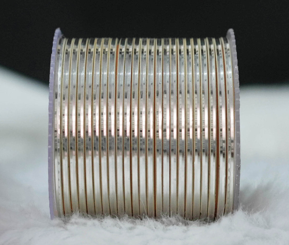 Cream Color Glossy Metal Bangle for Women & Girls (Pack of 24)