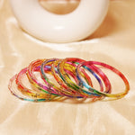Beautiful Glass Bangles for Women & Girls (Pack of 12 Bangles)