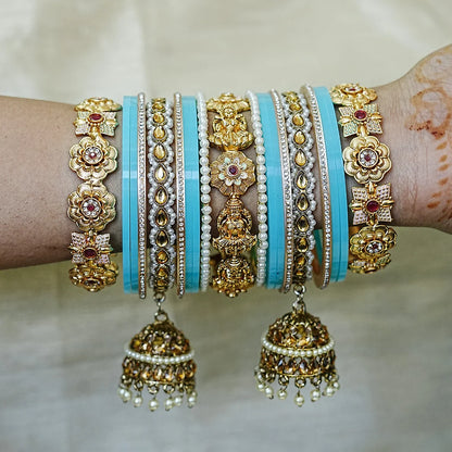 Traditional Premium Brass Bangles Set for Women (Both Hand)