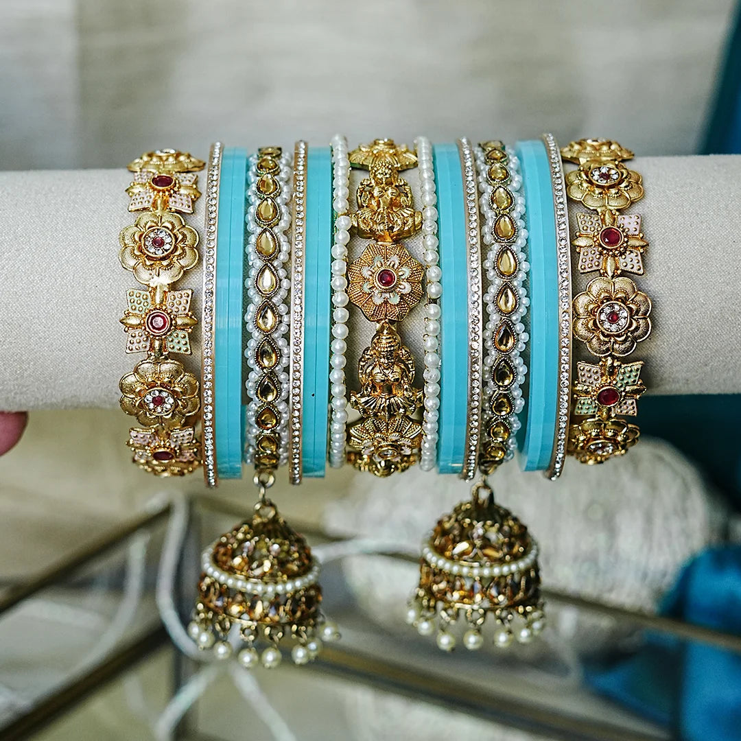 Traditional Premium Brass Bangles Set for Women (Both Hand)