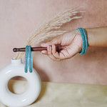 Handmade Beaded Work Glass Kada Bangles for Women & Girls (Pack of 4 Kada)