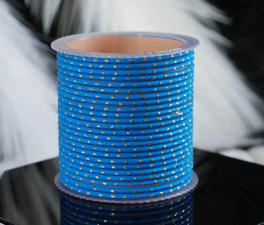 Firozi Dot Design Matte Finish Metal Bangle for Women & Girls (Pack of 24)