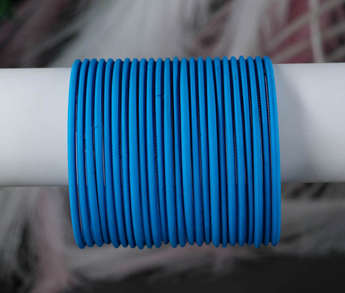 Multiple Color Plain Metal Bangles Set for Women | Matte Finish, Perfect for Weddings, Traditional Occasions & Party Wear