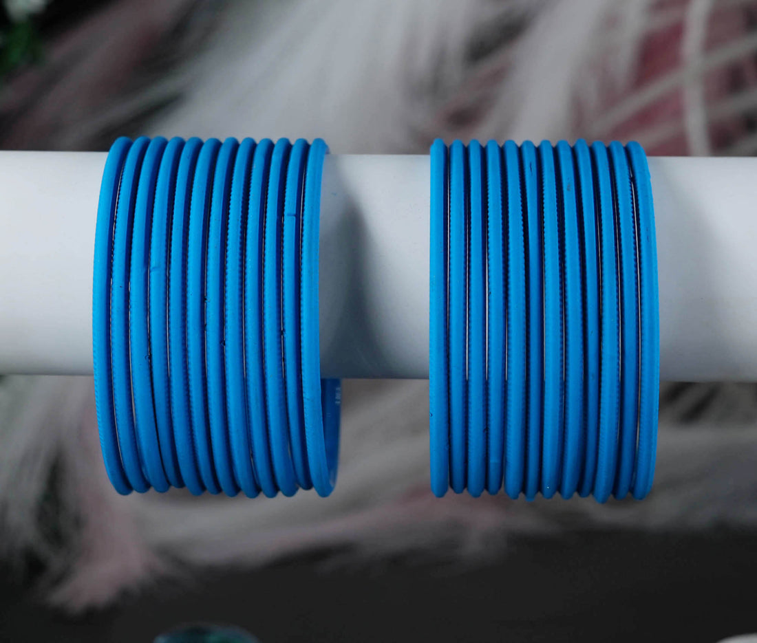 Multiple Color Plain Metal Bangles Set for Women | Matte Finish, Perfect for Weddings, Traditional Occasions & Party Wear