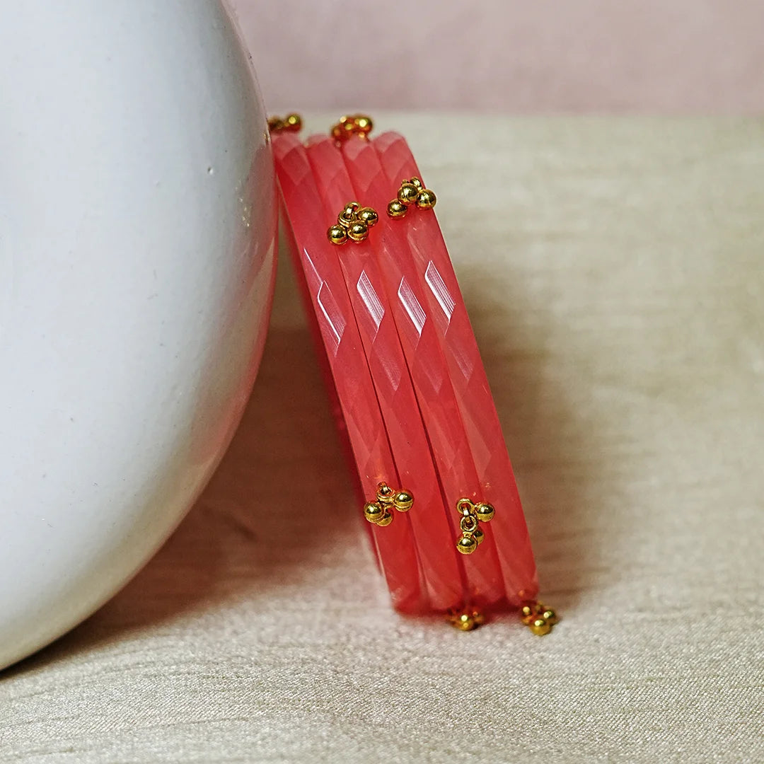 Acrylic kada Bangle for Women & Girls (Pack of 4)