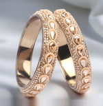 Glass Kada for Women & Girls – Kundan Studded Work (Pack of 2)